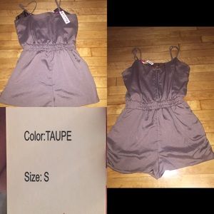 Short, spaghetti strap romper